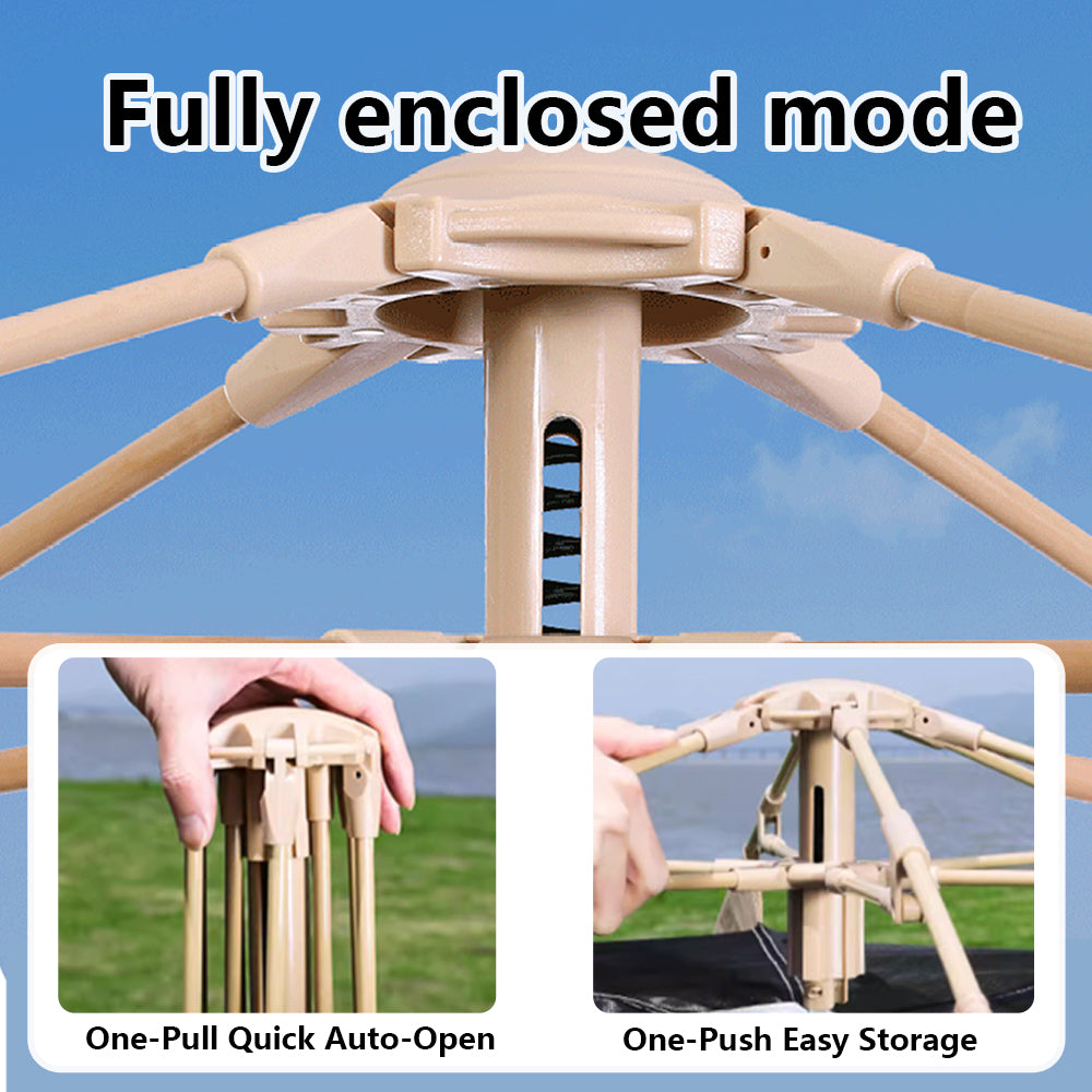 Color Block Blackout Coated Tent