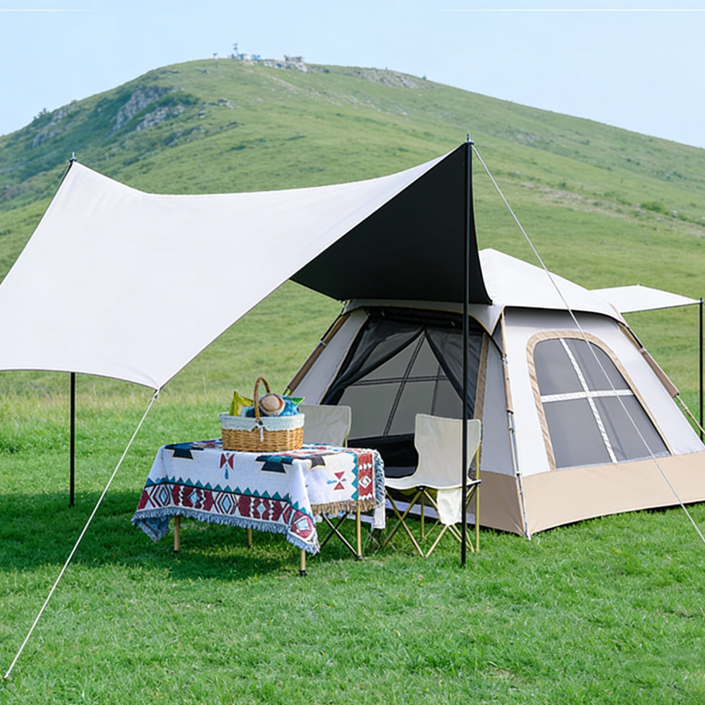 Color Block Blackout Coated Tent