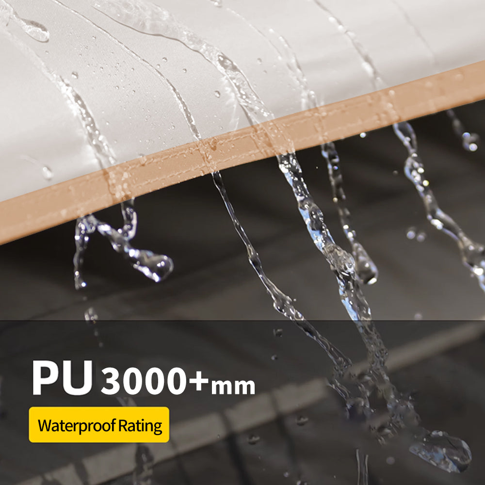 Color Block Blackout Coated Tent