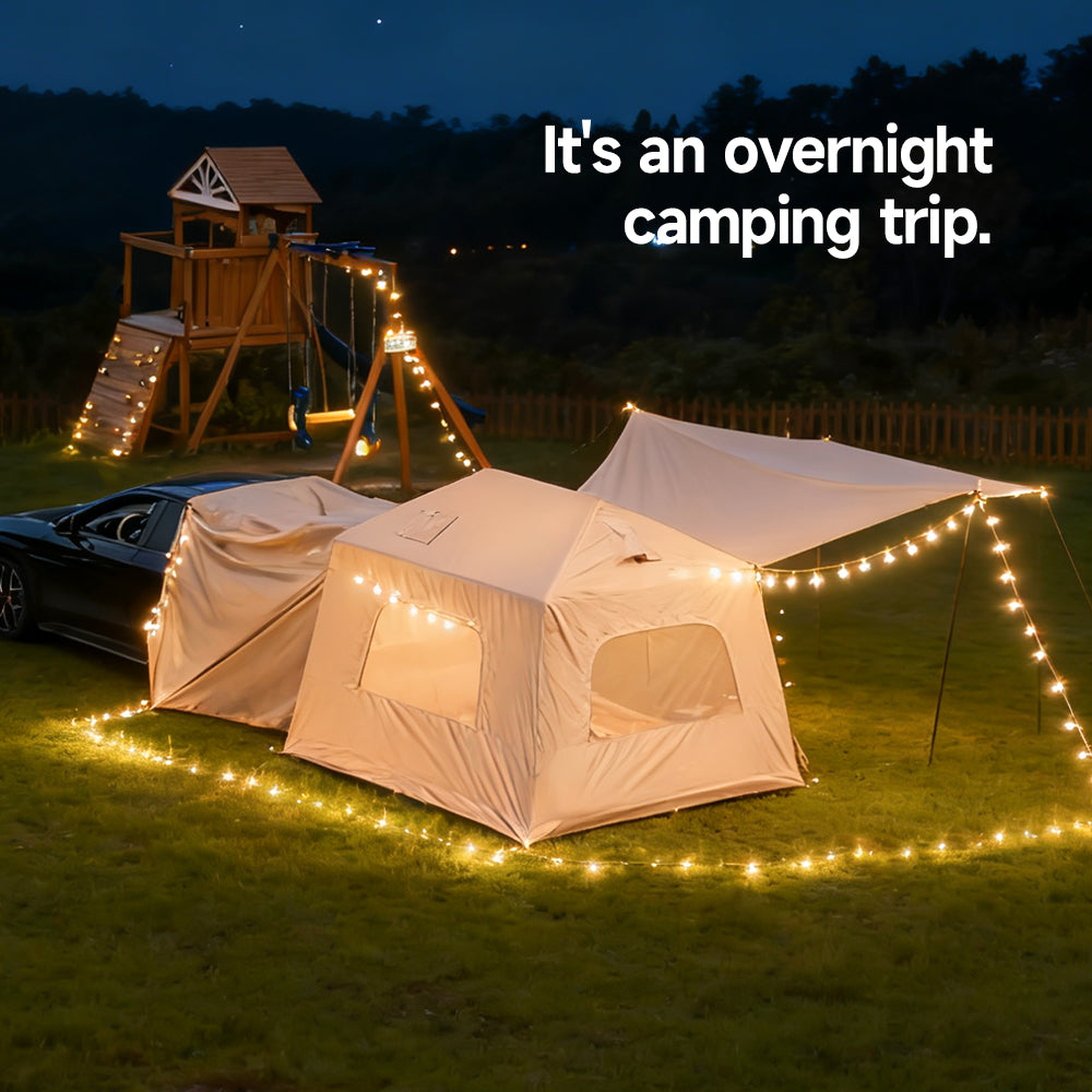 Extended 12X Three U shaped door partitions Double small skylight support rod canopy