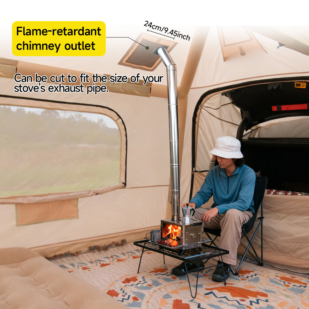 Extended 12X Three U shaped door partitions Double small skylight support rod canopy